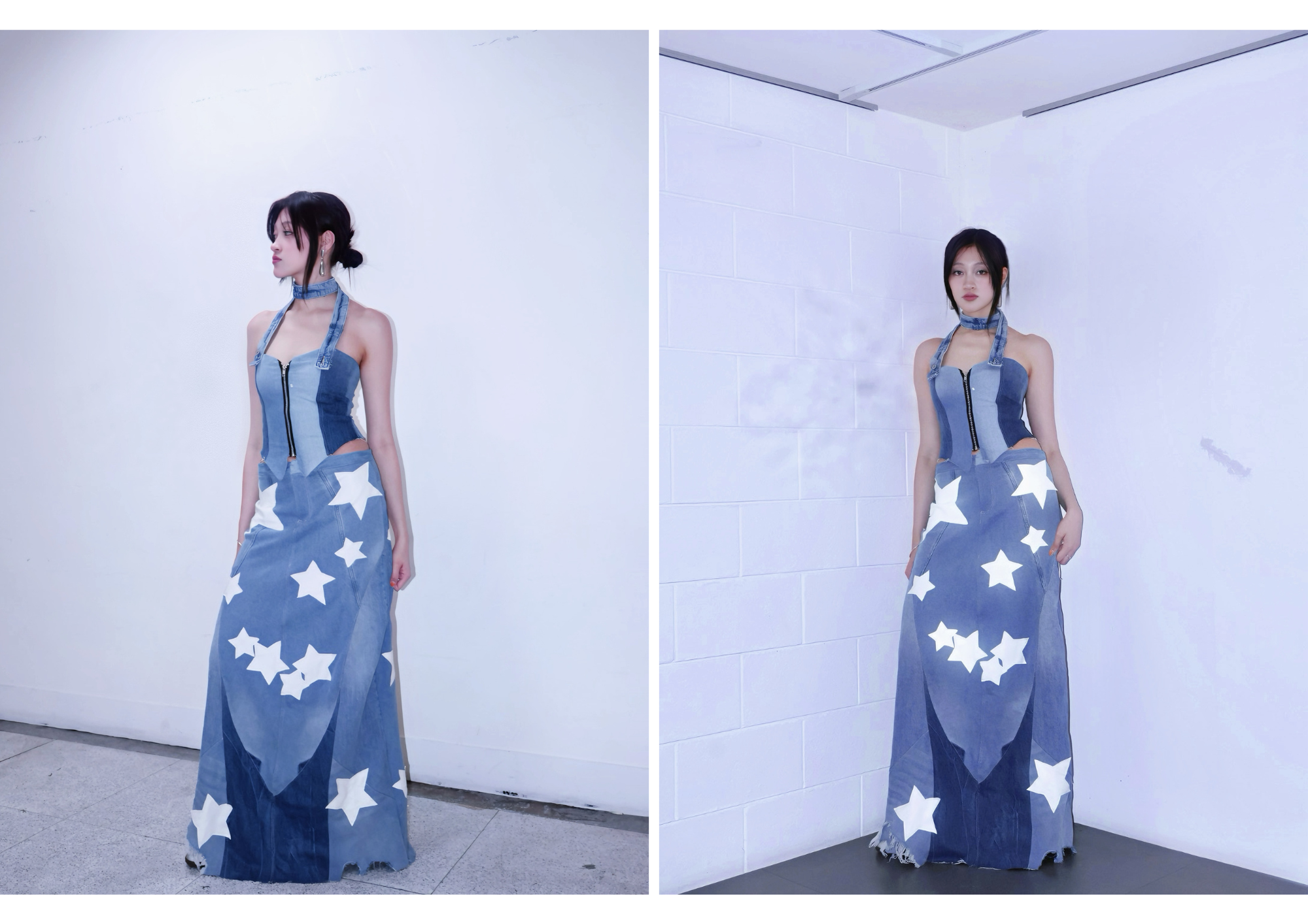 Denim fashion created with Browzwear