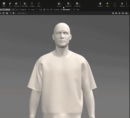 Auto sizes simulation