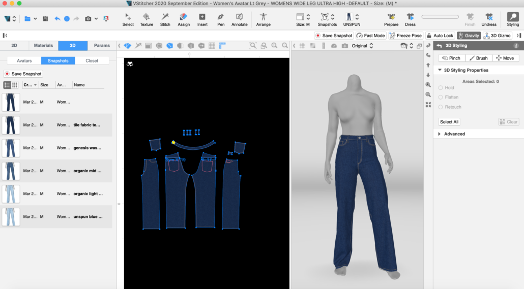 3D clothing design 